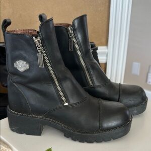 Harley-Davidson Women's Black Leather Boots